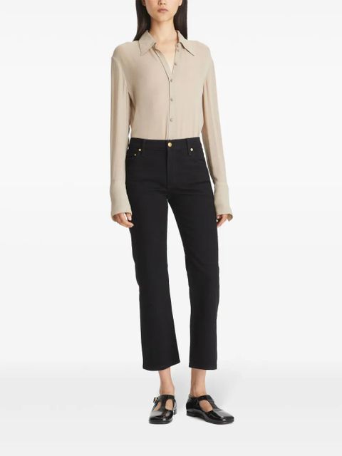 Tory Burch cropped flared jeans - Black - zdjęcie produktu nr 2