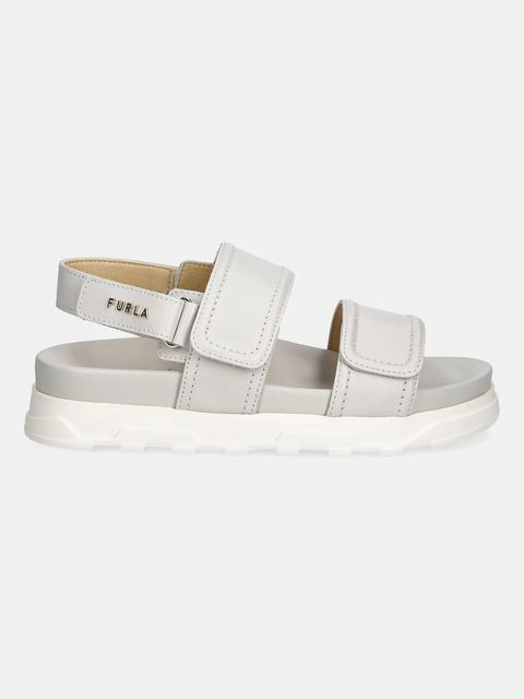 Furla sandały skórzane Sporty Chic Sandal damskie kolor beżowy na platformie YJ52SPC Y62000 1704S - zdjęcie produktu nr 2