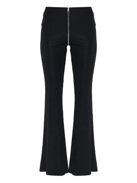 Alexander Wang zip-detail flared trousers - Black - zdjęcie produktu nr 1