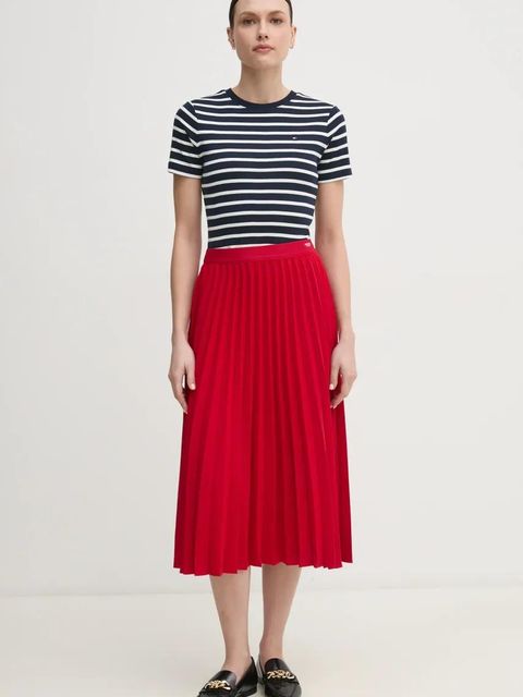 Tommy Hilfiger t-shirt bawełniany damski kolor niebieski WW0WW40587 - zdjęcie produktu nr 2