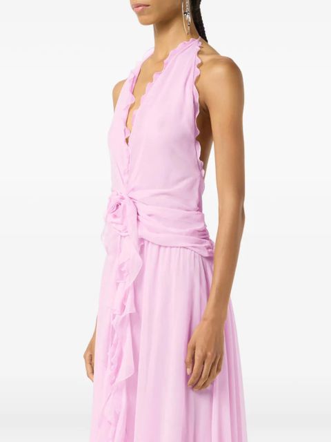 Blumarine ruffled georgette maxi dress - Pink - zdjęcie produktu nr 2