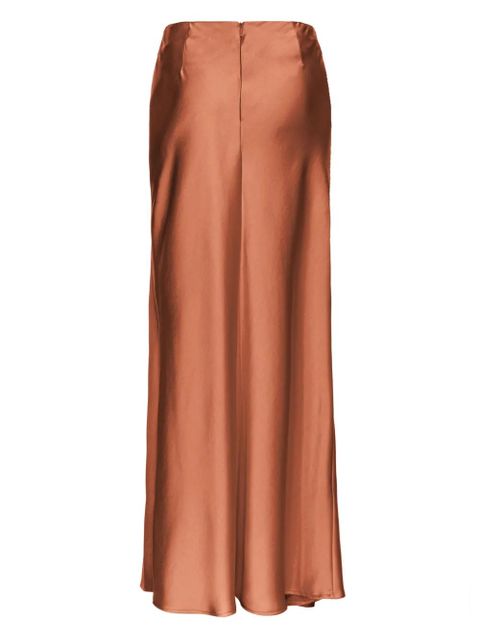 PINKO draped front-slit maxi skirt - Brown - zdjęcie produktu nr 2