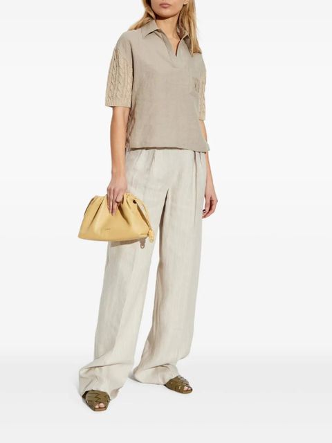 Max Mara Rauche pleated wide-leg trousers - Neutrals