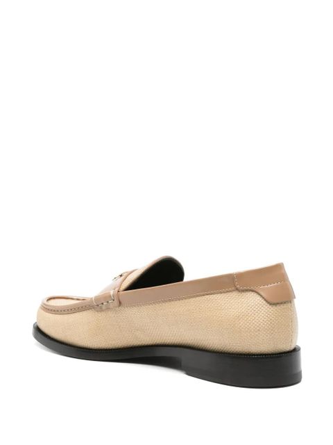 Victoria Beckham logo-plaque loafers - Neutrals - zdjęcie produktu nr 2