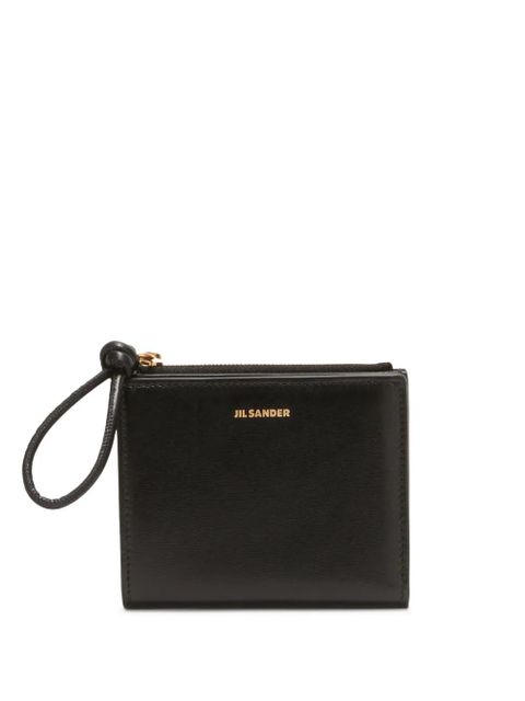 Jil Sander small bi-fold leather purse - Black - zdjęcie produktu nr 1