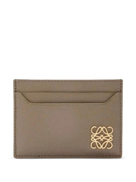 LOEWE anagram pebble grain leather card holder - Neutrals - zdjęcie produktu nr 1