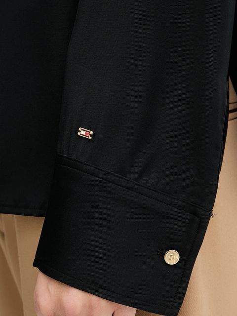 Tommy Hilfiger bluzka damska kolor czarny gładka WW0WW47339