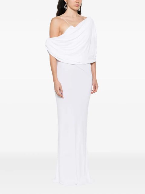 Christopher Esber Aiba draped maxi dress - White - zdjęcie produktu nr 2