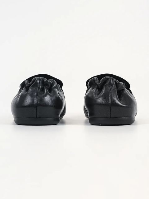 Karl Lagerfeld mokasyny skórzane MARLEE damskie kolor czarny na płaskim obcasie KL41311