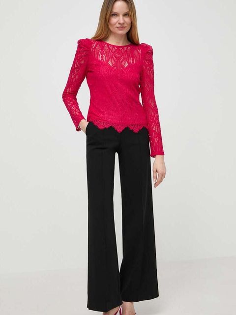 Morgan bluzka TYRO damska kolor różowy gładka