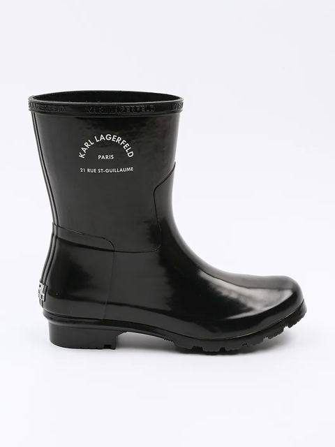 Karl Lagerfeld kalosze KALOSH damskie kolor czarny KL47075S - zdjęcie produktu nr 1