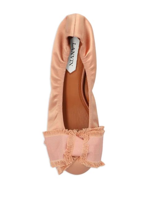 Lanvin bow-detail ballerina shoes - Pink