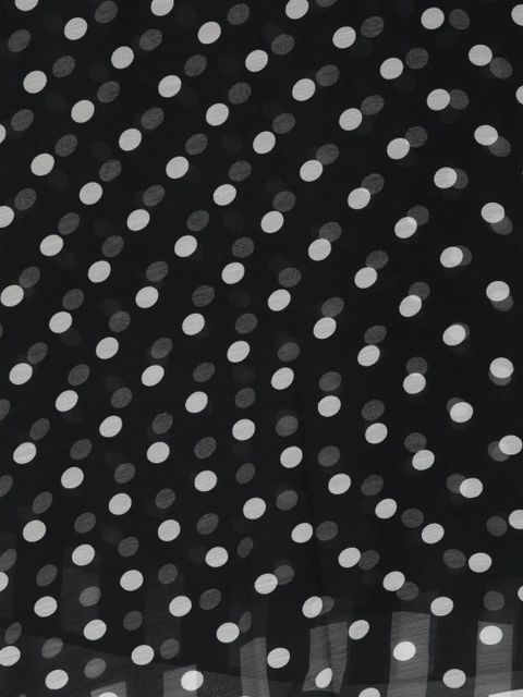 Dolce & Gabbana polka-dot silk scarf - Black - zdjęcie produktu nr 2
