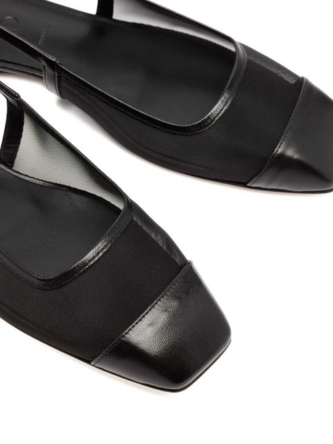 Aeyde Geraldine slingback flat pumps - Black