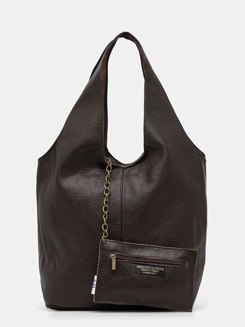 Answear.LAB torebka skórzana kolor brązowy - zdjęcie produktu nr 1