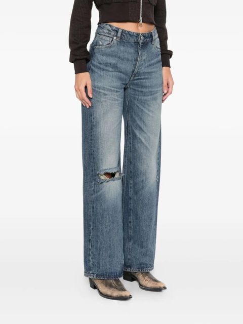 OUR LEGACY ripped-detail trousers - Blue - zdjęcie produktu nr 2