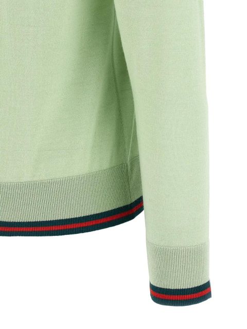 Gucci v-neck button cardigan - Green