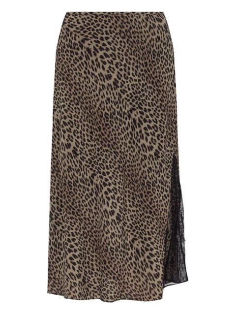 Zadig&Voltaire lace-insert skirt - Brown - zdjęcie produktu nr 1