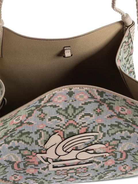 ETRO Pegasus floral tote bag - Blue