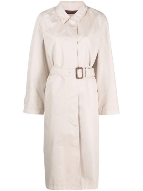 Gucci belted gabardine trench coat - Neutrals