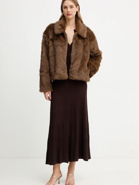 Bardot płaszcz kolor brązowy 59474JB3 - zdjęcie produktu nr 2