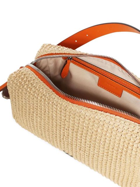 PINKO logo-patch cross body bag - Neutrals