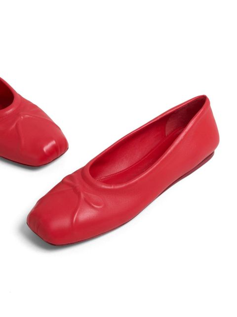 Marni Low Ballerina Shoes - Red - zdjęcie produktu nr 2
