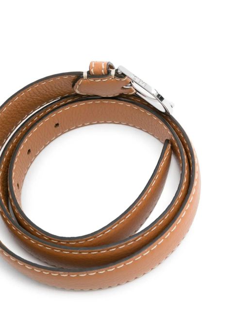 TOTEME pebbled leather belt - Brown - zdjęcie produktu nr 2