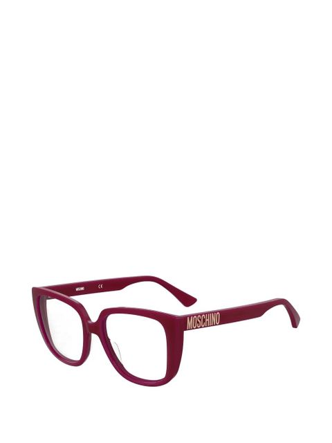 Moschino full-rim square glasses - Red - zdjęcie produktu nr 2