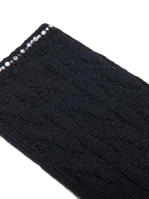 Maje embellished knitted socks - Black