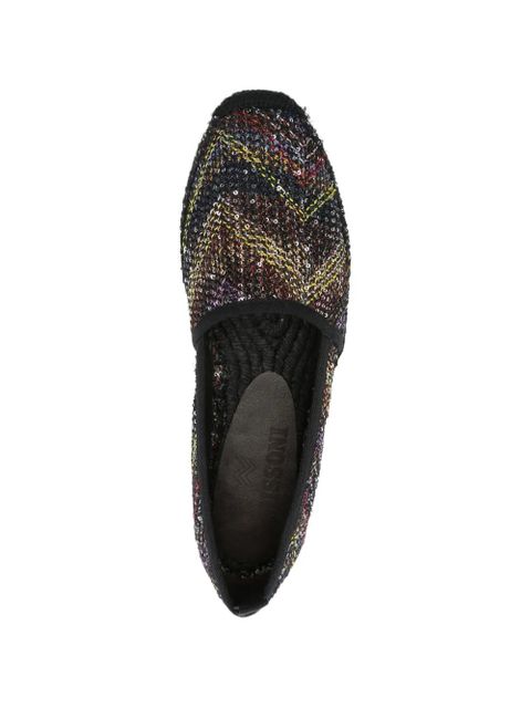 Missoni sequin-embellished espadrilles - Black