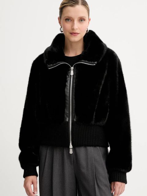 Pinko kurtka kolor czarny przejściowa oversize 105399 A2PI - zdjęcie produktu nr 1