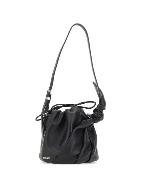 ROTATE BIRGER CHRISTENSEN mini Bon Bon knot-detail leather shoulder bag - Black - zdjęcie produktu nr 1