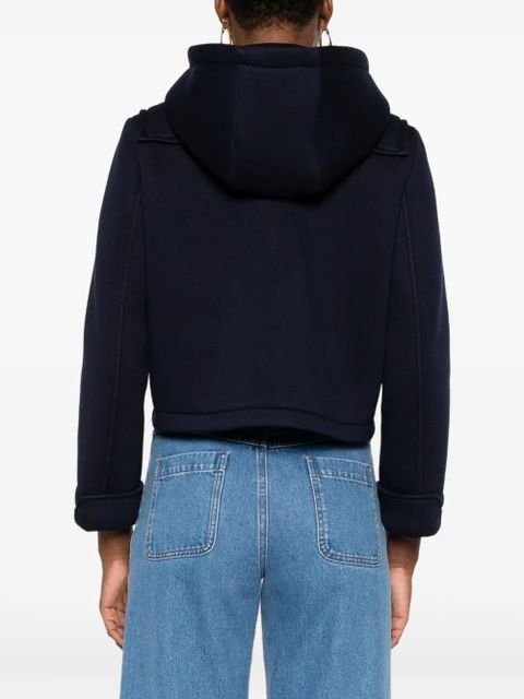 SANDRO hooded zip-front jacket - Blue