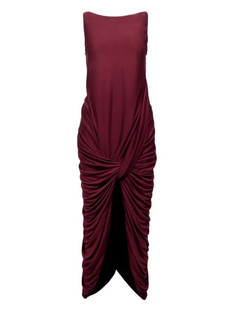 LOEWE knotted draped dress - Red - zdjęcie produktu nr 1