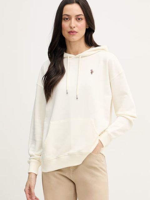 U.S. Polo Assn. bluza z kapturem damska z bawełną DHM Hoodie - zdjęcie produktu nr 1
