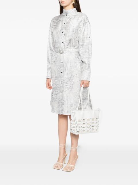 Ferragamo Gancini logo tote bag - White