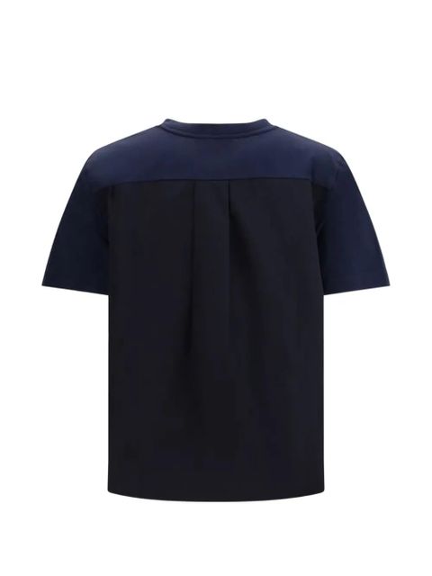 Marni embroidered-logo pocket T-shirt - Blue - zdjęcie produktu nr 2