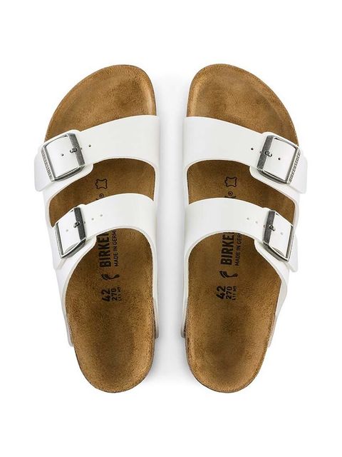 Birkenstock klapki Arizona BF damskie kolor biały 552683