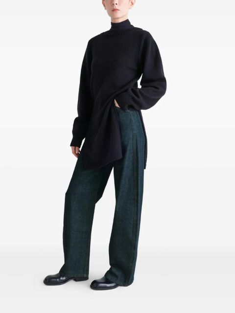 LEMAIRE high-waisted curved jeans - Blue