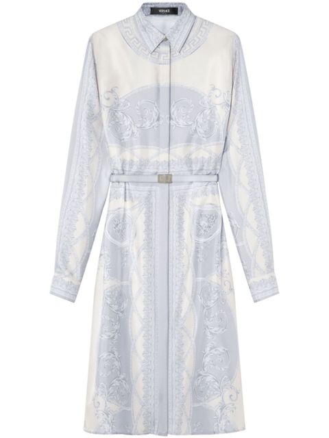 Versace La Coupe des Dieux midi shirt dress - Blue - zdjęcie produktu nr 1