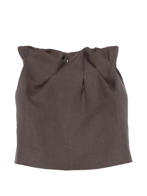 Magda Butrym paperbag-waist skirt - Brown - zdjęcie produktu nr 1