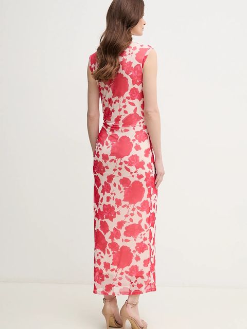 Marc Aurel sukienka kolor czerwony maxi dopasowana 6533-7021-73832