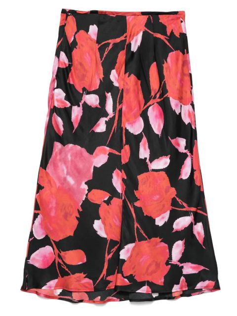 Blumarine floral-print midi skirt - Black - zdjęcie produktu nr 2