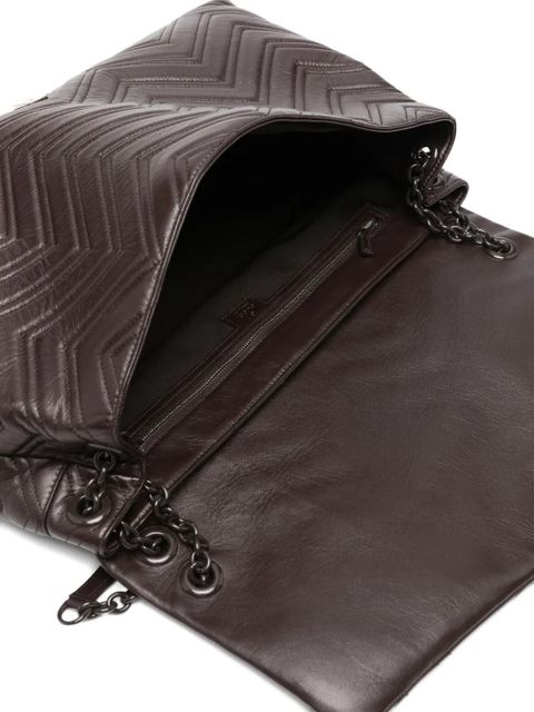 Gucci maxi GG Marmont shoulder bag - Brown