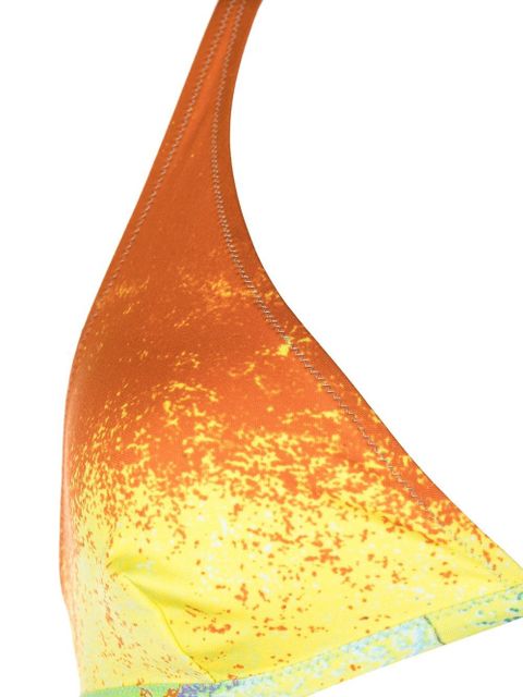 Prada graphic-print bikini set - Yellow