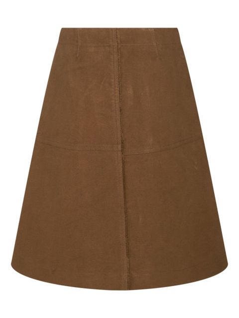 Burberry cotton midi skirt - Brown