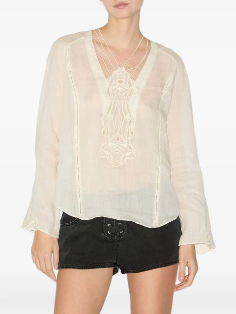 ISABEL MARANT Luna top - Neutrals - zdjęcie produktu nr 2