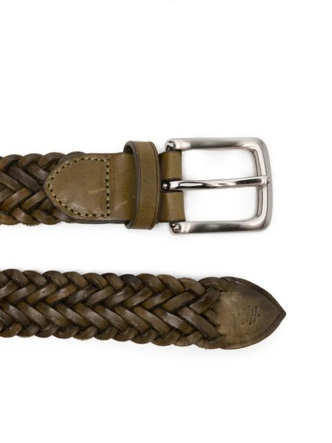 DRAGON DIFFUSION 9ply Polo braided intreccio belt - Green - zdjęcie produktu nr 2