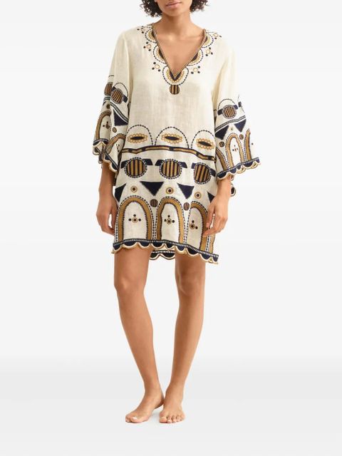 ERES Medaillon embroidered midi dress - Neutrals - zdjęcie produktu nr 2